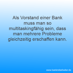 Bankvorstand Karikatur