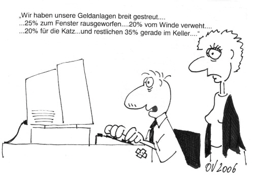 Karikatur Kapitalanlagen - Olaf Varlemann 2006